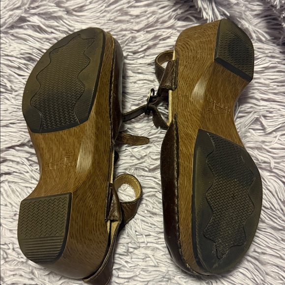 Dansko Brown Leather Mary Jane Shoes - Picture 5 of 5